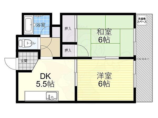 兵庫県神戸市東灘区岡本９丁目(賃貸マンション2K・2階・38.00㎡)の写真 その2