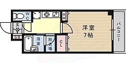 オボワクレール 1Kの間取図画像