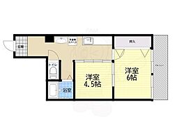 リラハイム 2Kの間取図画像