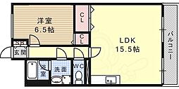 芦屋サウスマンション 1LDKの間取図画像