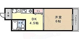 ビューライフ六甲 1DKの間取図画像