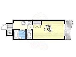 ビューライフ六甲 ワンルームの間取図画像