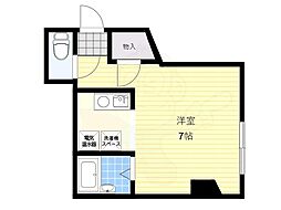 シャトー篠原台 ワンルームの間取図画像
