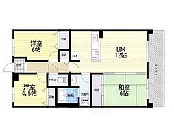 ウエストコート11番街 3LDKの間取図画像