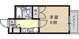 ル・シェルンパート2 1Kの間取図画像
