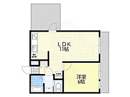 MAGNOLIA 1LDKの間取図画像