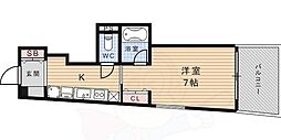 AVANSAHOUSE 1Kの間取図画像