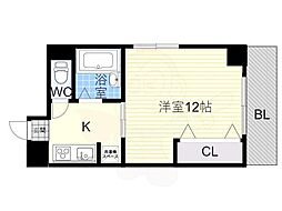 アビータミオ神戸岡本 1Kの間取図画像