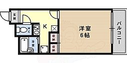 レオパレスメープル 1Kの間取図画像