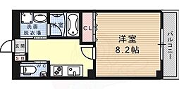 シャトーパルモア阪急六甲 1Kの間取図画像