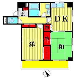 間取図画像 2DK