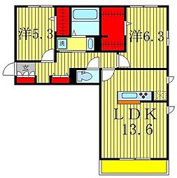 間取図画像 2LDK