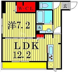 Ferro Risaia 1LDKの間取図画像