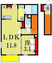 ROELL 1LDKの間取図画像