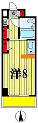 ジュネパレス新松戸第16 ワンルームの間取図画像