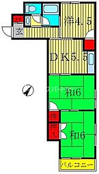ハイツソレーユ 3Kの間取図画像