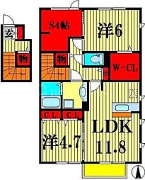 シエルツリー3 2SLDKの間取図画像