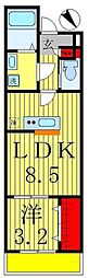 タウンハウス5 1LDKの間取図画像