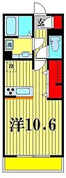 コンフォールドミール北松戸 ワンルームの間取図画像