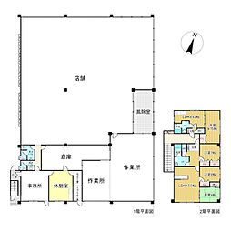 網走市大曲1丁目83番　住居付店舗