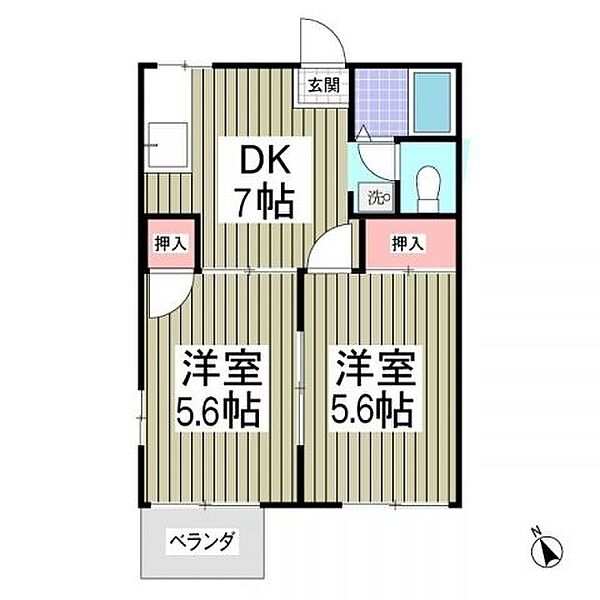 ガーデングローブ ｜埼玉県狭山市大字北入曽(賃貸アパート2DK・2階・35.63㎡)の写真 その2