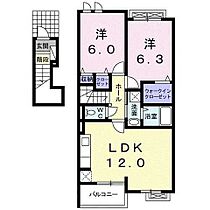 ヒル・コンセールB  ｜ 埼玉県所沢市大字上山口（賃貸アパート2LDK・2階・57.71㎡） その2