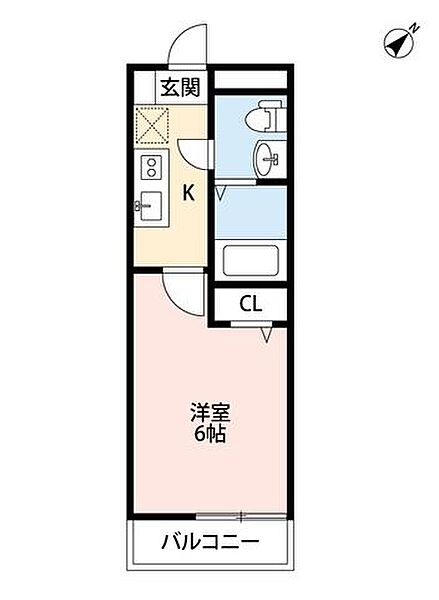 パーク・アジュール所沢 ｜埼玉県所沢市緑町４丁目(賃貸アパート1K・3階・20.13㎡)の写真 その2