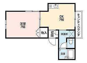 メゾンFITNESS  ｜ 埼玉県川越市豊田町２丁目（賃貸マンション1DK・2階・33.84㎡） その2