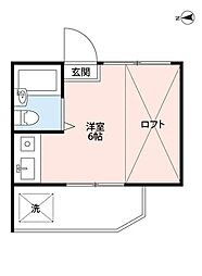 ライフピアアカシア ワンルームの間取図画像