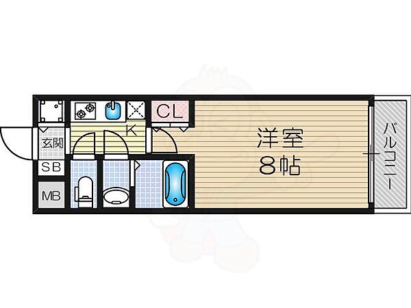 大阪WESTレジデンス1 ｜大阪府大阪市西淀川区姫里３丁目(賃貸マンション1K・7階・24.24㎡)の写真 その2