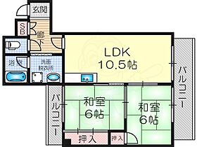 メゾン暉友  ｜ 大阪府吹田市南金田１丁目（賃貸マンション2LDK・4階・45.00㎡） その2