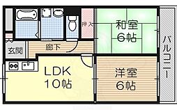 第2毛利マンション 1階/102