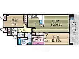 アッド・パー・プレイス 2LDKの間取図画像