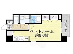 スプランディッド2 ワンルームの間取図画像
