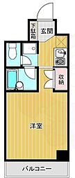 パレエスポワール三国 1Kの間取図画像