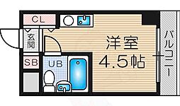 ソシオリバーハイツ ワンルームの間取図画像