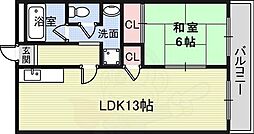 イマセイハイツ 1LDKの間取図画像