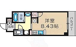 セレブコート新北野 ワンルームの間取図画像