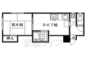 三浦ハイツ 202 ｜ 京都府京都市下京区黒門通五条上ル柿本町（賃貸アパート1DK・2階・25.30㎡） その2