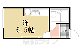 京都府京都市右京区嵯峨野清水町（賃貸アパート1R・2階・15.28㎡） その2