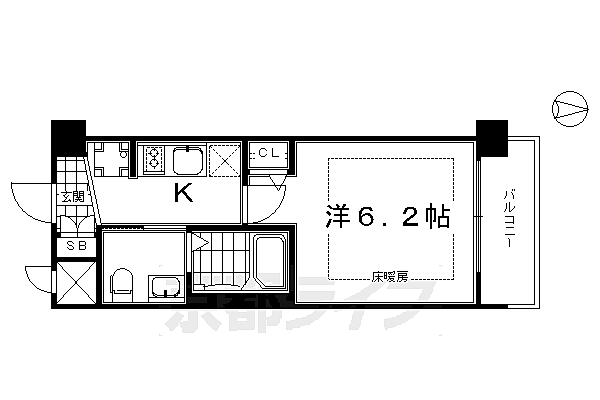 エステムプラザ京都聚楽第雅邸 409｜京都府京都市南区西九条蔵王町(賃貸マンション1K・4階・20.97㎡)の写真 その2