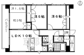 ネバーランド烏丸五条 1101 ｜ 京都府京都市下京区不明門通五条下ル上平野町（賃貸マンション3LDK・11階・63.92㎡） その2