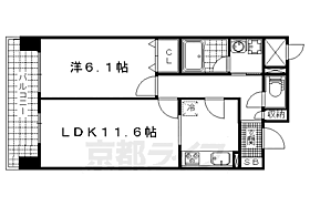 京都府京都市山科区東野中井ノ上町（賃貸マンション1LDK・2階・47.96㎡） その2