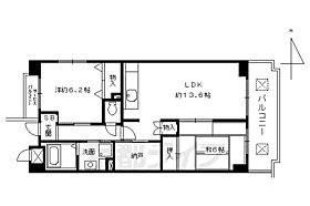 ＭＮＳ千本 207 ｜ 京都府京都市中京区西ノ京南聖町（賃貸マンション2LDK・2階・60.61㎡） その2