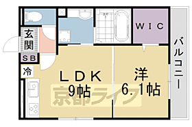 京都府京都市山科区西野小柳町（賃貸アパート1LDK・2階・40.26㎡） その2