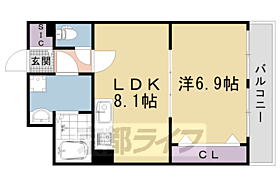 京都府京都市右京区西院日照町（賃貸マンション1LDK・3階・38.38㎡） その2