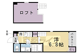 京都府京都市伏見区向島庚申町（賃貸アパート1R・2階・21.86㎡） その2