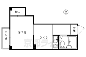 福野マンション 301 ｜ 京都府京都市下京区不明門通七条上ル粉川町（賃貸マンション1DK・3階・23.77㎡） その2