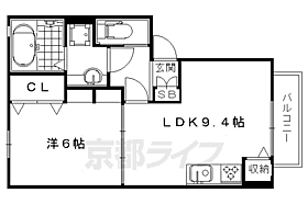 京都府京都市右京区西京極畔勝町（賃貸アパート1LDK・1階・40.29㎡） その2