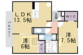 京都府乙訓郡大山崎町字円明寺小字横林（賃貸アパート2LDK・2階・62.00㎡） その2